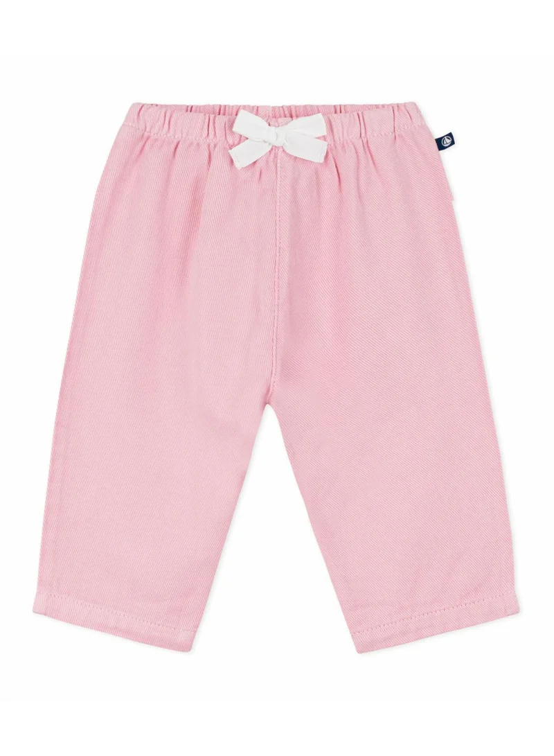 Petit Bateau Babies' plain, soft cotton trousers